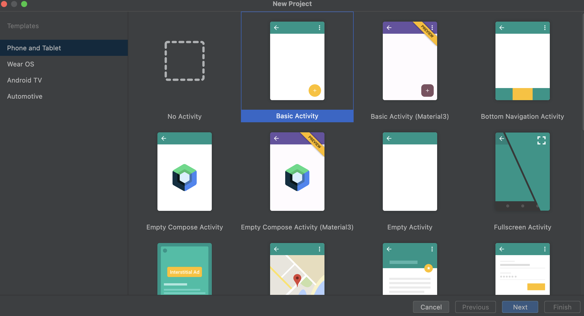 Select Basic Activity